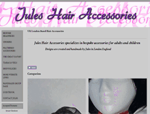 Tablet Screenshot of juleshairaccessories.com
